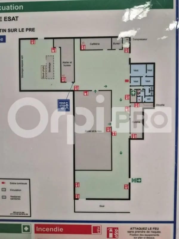 Industriel/Logistique dans Saint-Martin-sur-le-Pré à louer Plan d’étage– Image 1 sur 7