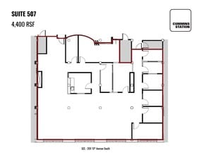 209 10th Ave S, Nashville, TN à louer Plan d’étage– Image 1 sur 1