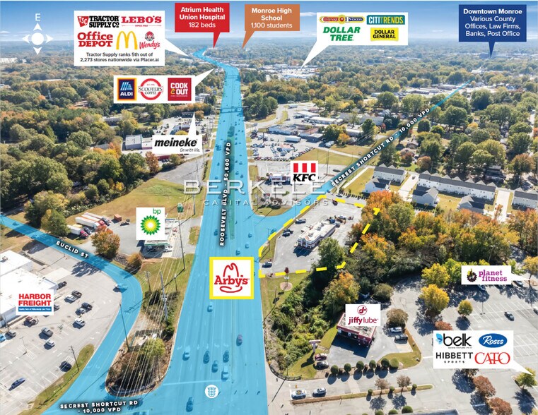 2101 W Roosevelt Blvd, Monroe, NC à vendre - Photo de l’immeuble – Image 2 sur 6