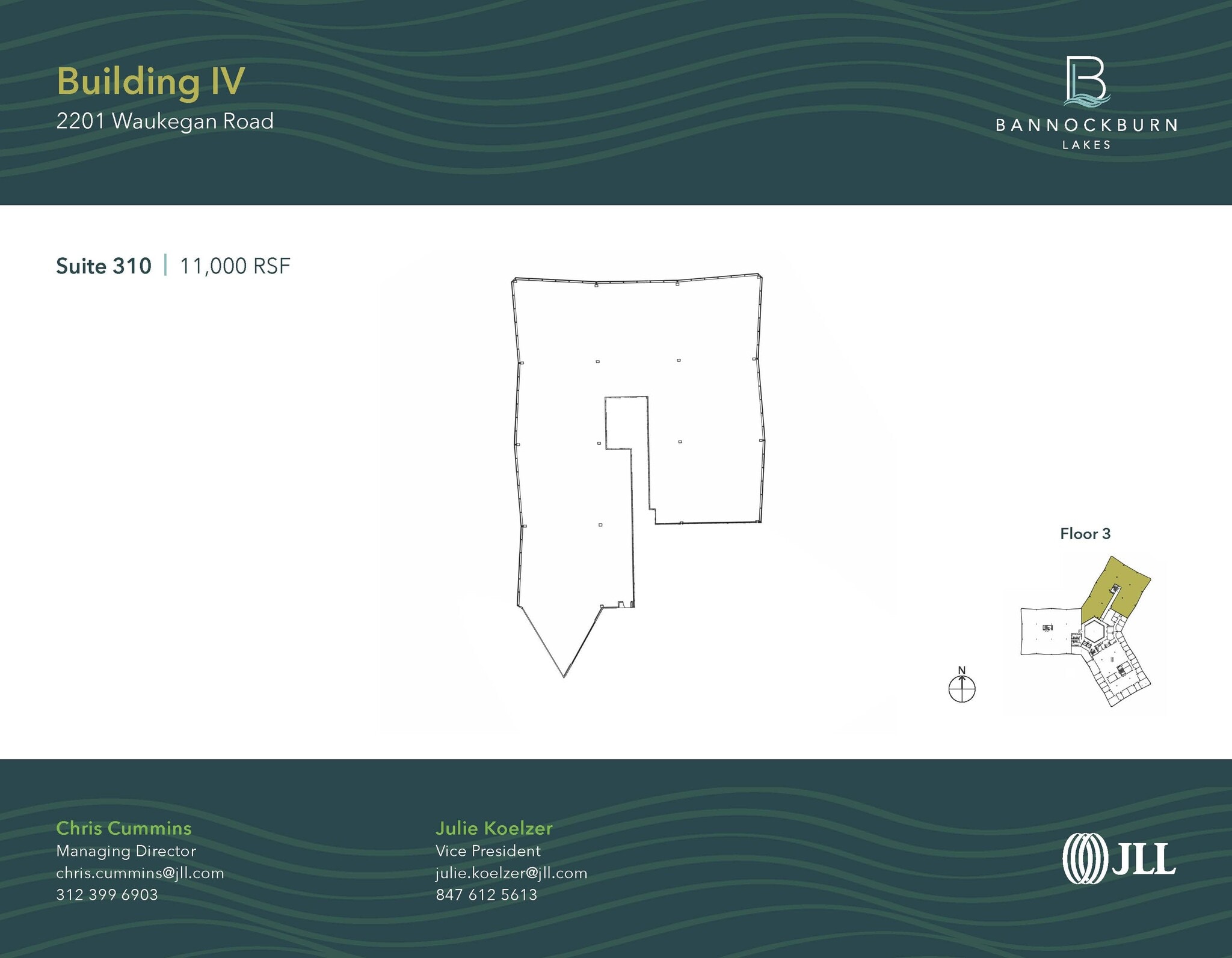 2333 Waukegan Rd, Bannockburn, IL à louer Plan d’étage– Image 1 sur 1