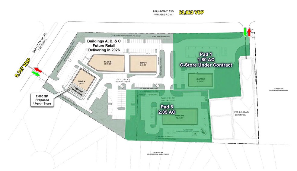 TX-195 & Sun City Blvd, Georgetown, TX à vendre - Photo de l’immeuble – Image 2 sur 9