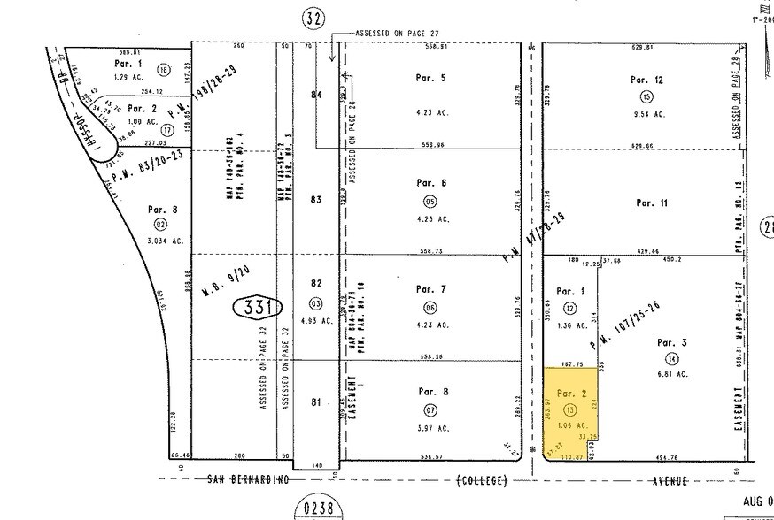 12220 4th St, Rancho Cucamonga, CA à louer - Plan cadastral – Image 2 sur 15