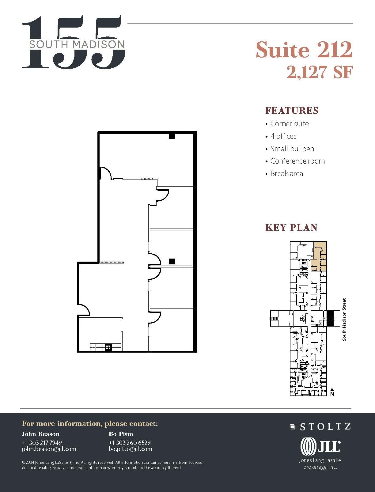 155 S Madison St, Denver, CO à vendre Plan d’étage– Image 1 sur 1