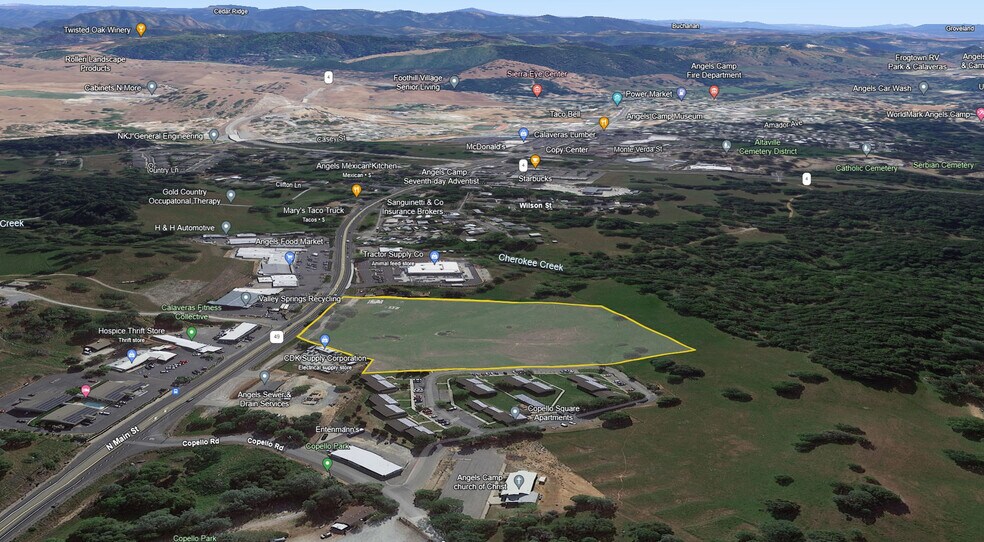 493 Main st, Angels Camp, CA à vendre - Aérien – Image 3 sur 15
