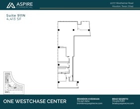 10777 Westheimer Rd, Houston, TX à louer Plan d’étage– Image 1 sur 1