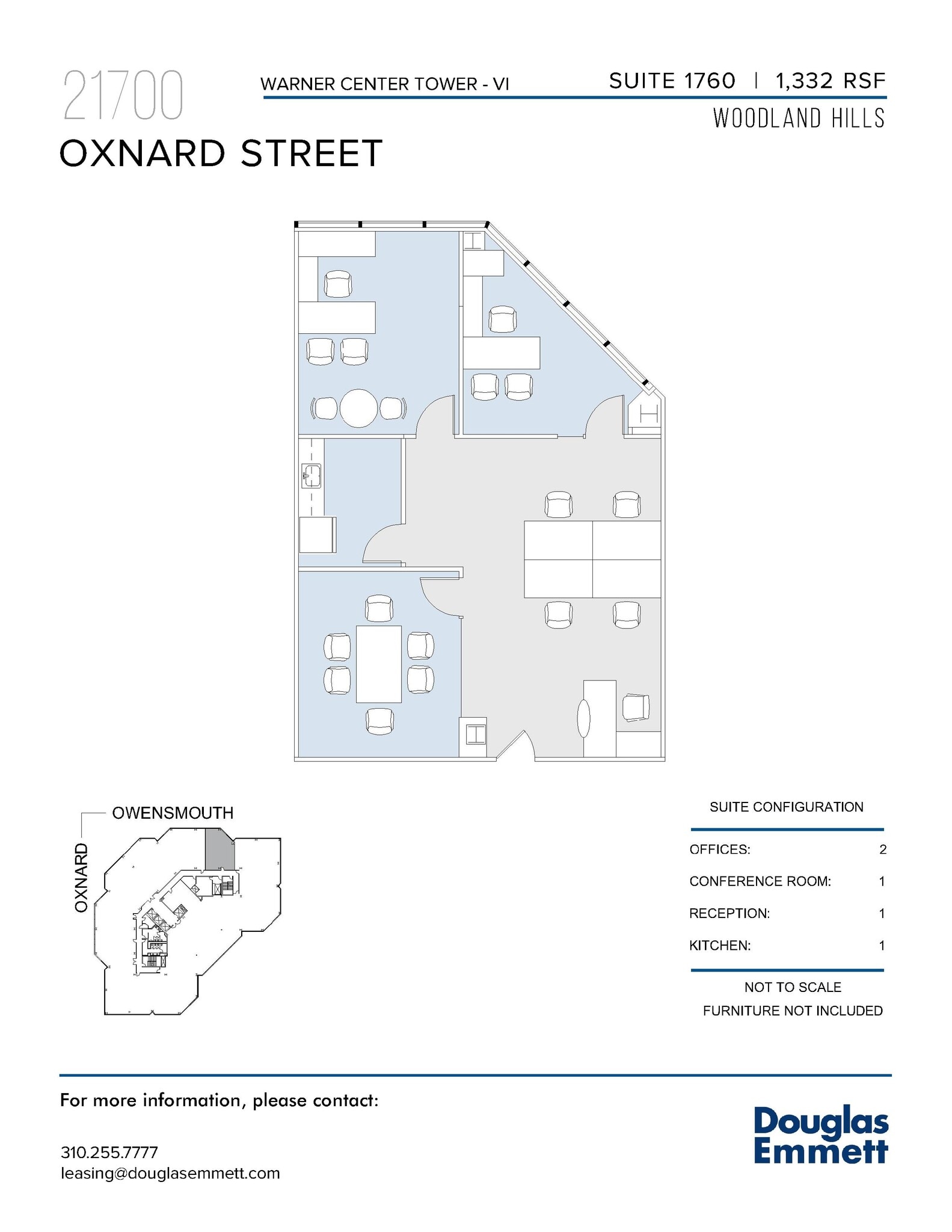 21700 Oxnard St, Woodland Hills, CA à louer Plan d’étage– Image 1 sur 1
