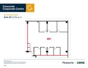 3 Concorde Gate, Toronto, ON à louer Plan d’étage– Image 1 sur 1
