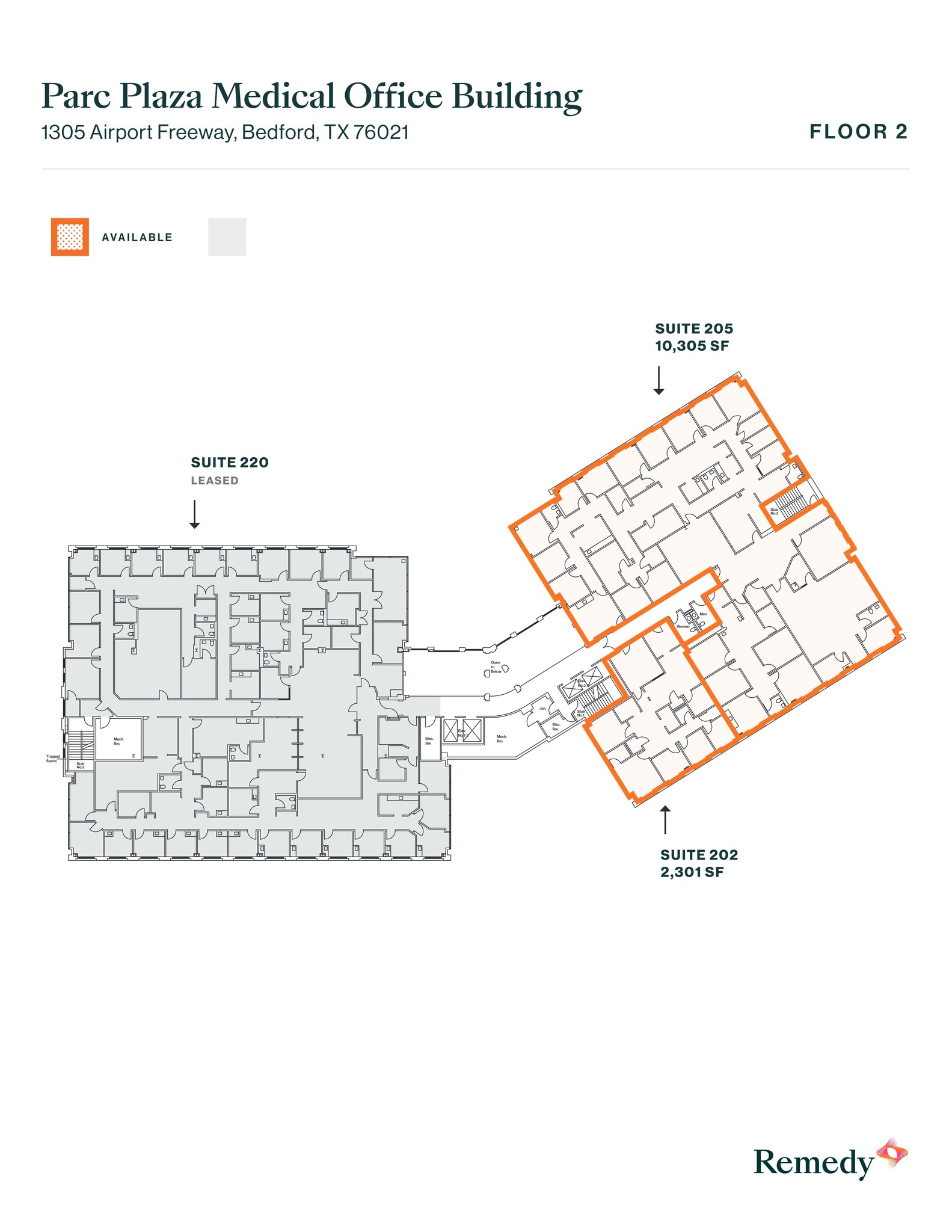 1305 Airport Fwy, Bedford, TX à louer Plan de site– Image 1 sur 2