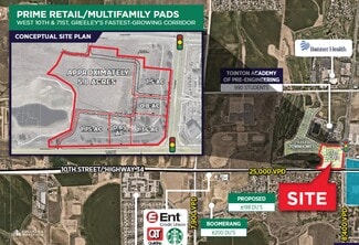 Plus de détails pour 10th and 71st Ave, Greeley, CO - Terrain à vendre