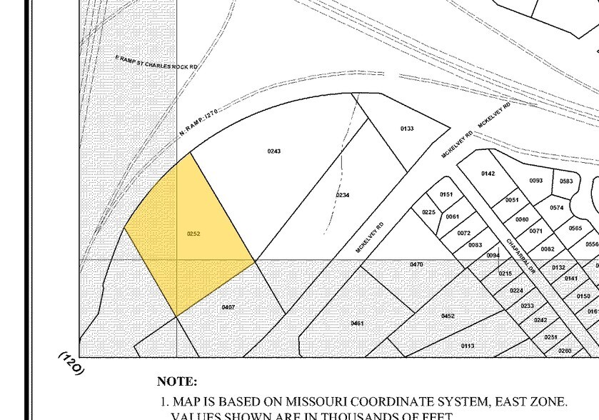 3165 Mckelvey Rd, Bridgeton, MO à vendre - Plan cadastral – Image 2 sur 7