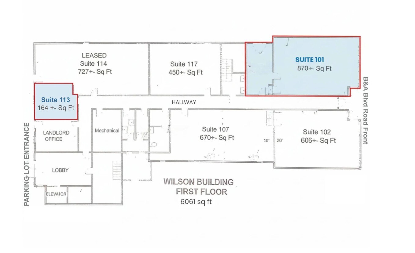 7452-7456 Baltimore Annapolis Blvd, Glen Burnie, MD à louer Photo de l’immeuble– Image 1 sur 1