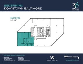 36 S Charles St, Baltimore, MD à louer Plan d’étage– Image 1 sur 1