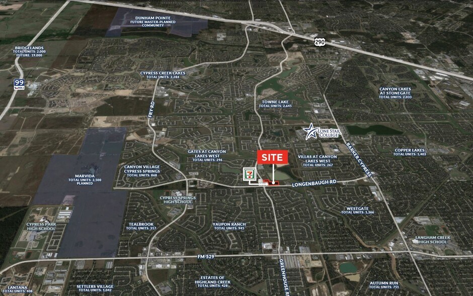 Longenbaugh And Greenhouse Rd, Cypress, TX à vendre - Aérien – Image 2 sur 2