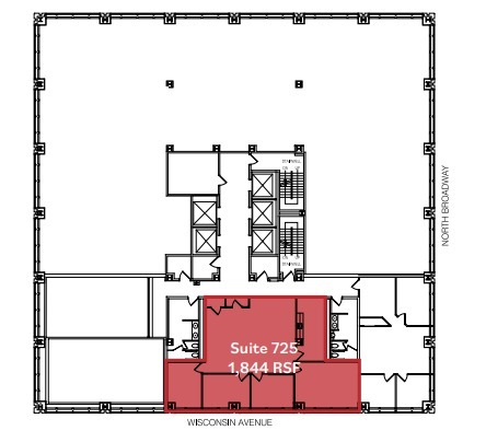 250 E Wisconsin Ave, Milwaukee, WI à louer Plan d’étage– Image 1 sur 1