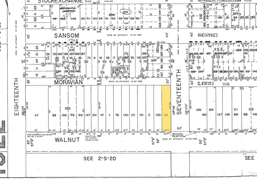 1701 Walnut St, Philadelphia, PA à louer - Plan cadastral – Image 2 sur 10