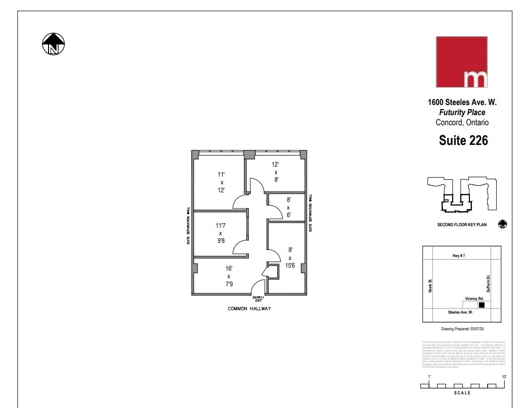 1600 Steeles Ave W, Vaughan, ON à louer Plan d’étage– Image 1 sur 1
