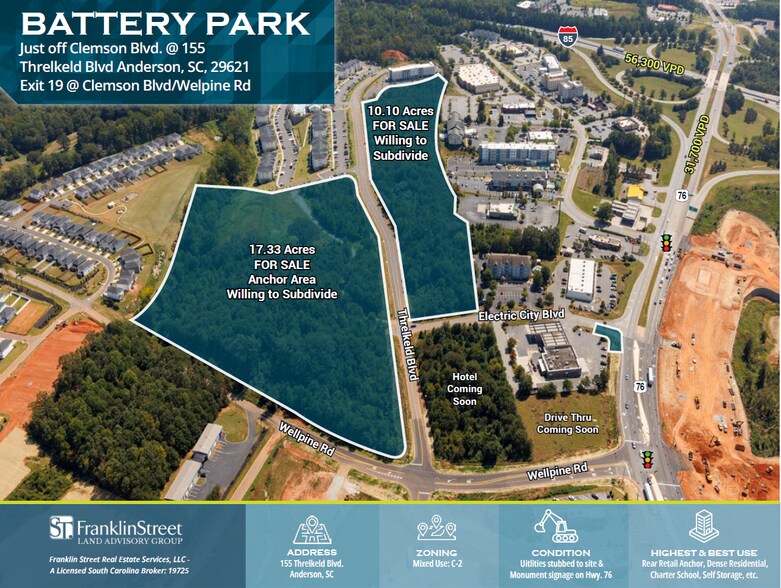 0 Threlkeld Blvd, Anderson, SC à vendre - Photo principale – Image 1 sur 9