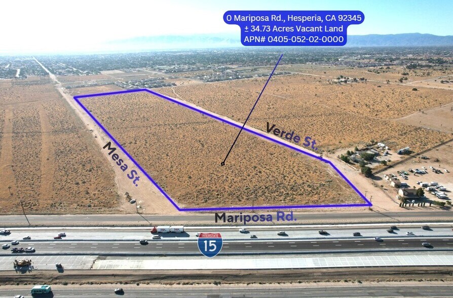 34.73-Acres Mariposa Rd & I-15 FWY, Hesperia, CA à vendre - Photo de l’immeuble – Image 2 sur 5
