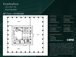 444 S Flower St, Los Angeles, CA à louer Plan d’étage– Image 1 sur 1