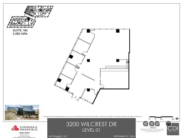 3200 Wilcrest Dr, Houston, TX à louer Plan d’étage– Image 1 sur 1