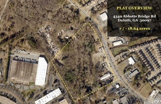 Plus de détails pour 4349 Abbotts Bridge Rd, Duluth, GA - Terrain à vendre