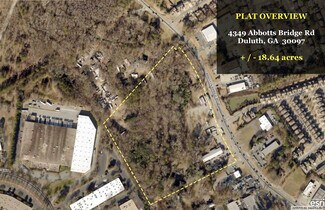 Plus de détails pour 4349 Abbotts Bridge Rd, Duluth, GA - Terrain à vendre