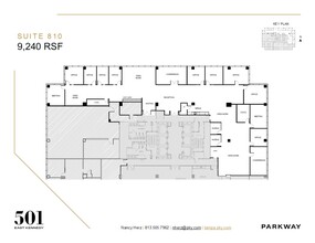 501 E Kennedy Blvd, Tampa, FL à louer Plan d’étage– Image 1 sur 2