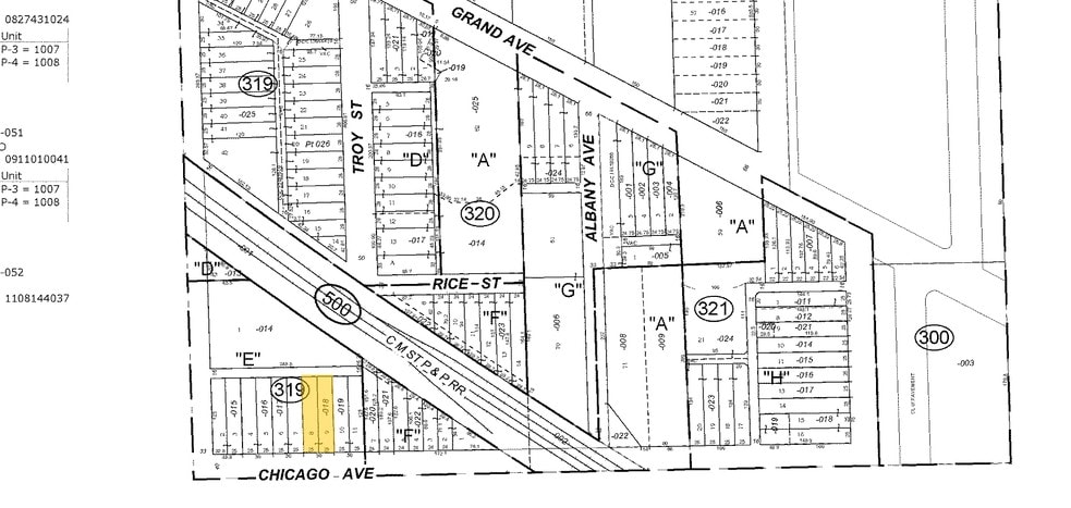 3140 W Chicago Ave, Chicago, IL à louer - Plan cadastral – Image 2 sur 2