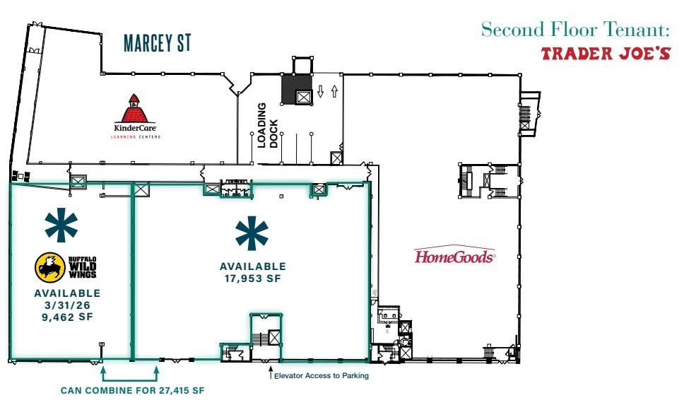 1836-1840 N Clybourn Ave, Chicago, IL à louer Plan d’étage– Image 1 sur 2