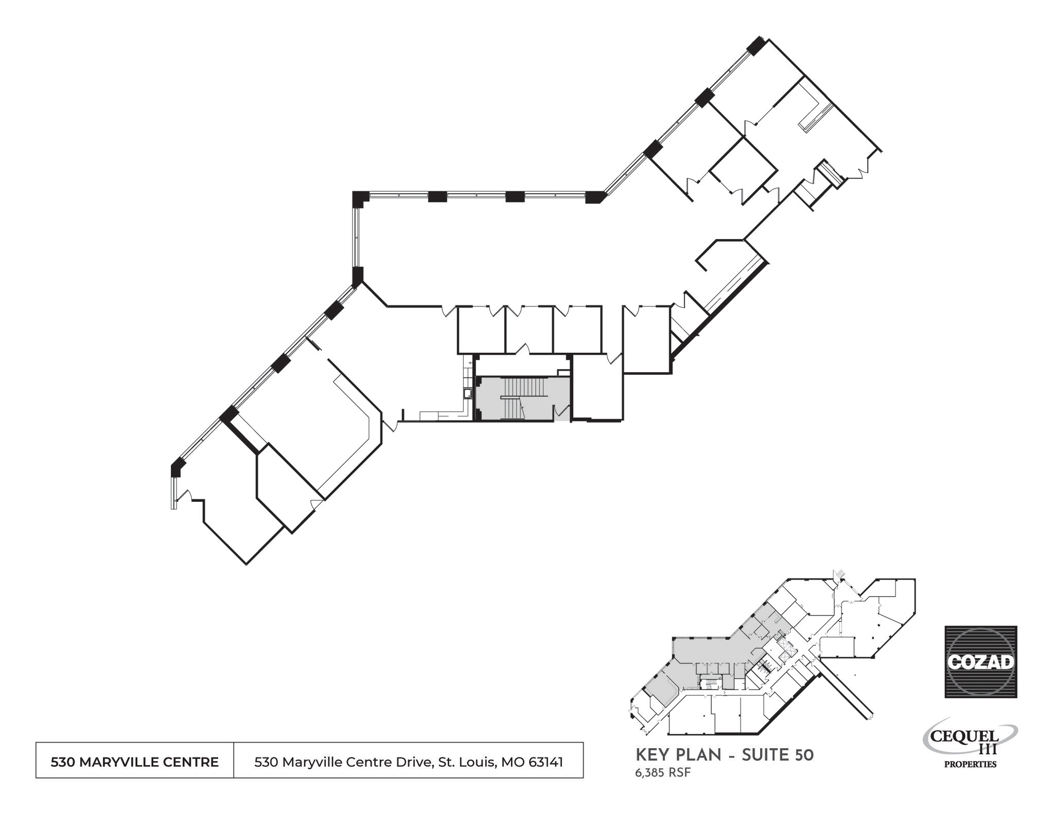 520 Maryville Centre Dr, Town And Country, MO à louer Plan d’étage– Image 1 sur 1
