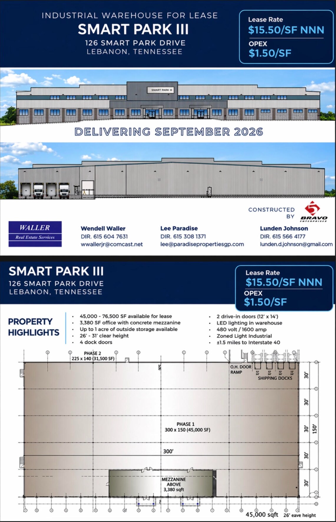 126 Smart Park Dr, Lebanon, TN à louer Photo de l’immeuble– Image 1 sur 2