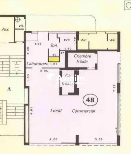 Local commercial dans Paris à louer - Plan d’étage – Image 3 sur 3
