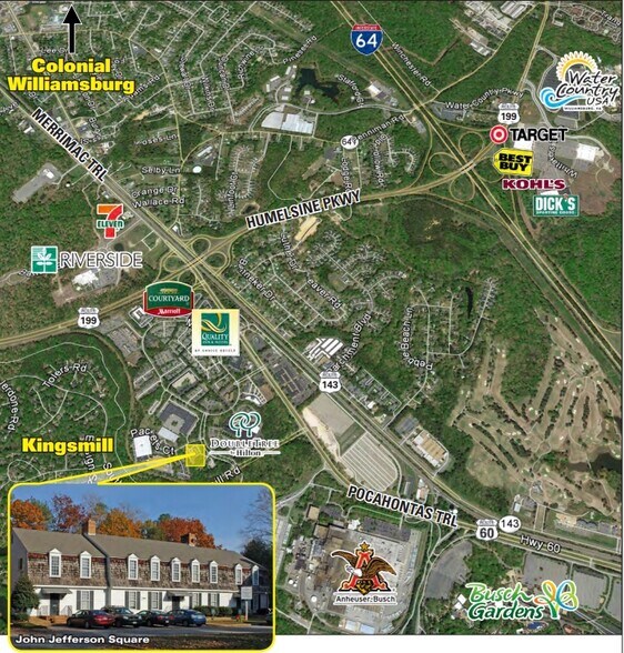 161-A John Jefferson Rd, Williamsburg, VA à louer - Aérien – Image 2 sur 3
