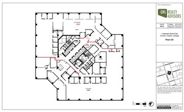 1 Adelaide St E, Toronto, ON à louer Plan d’étage– Image 1 sur 1