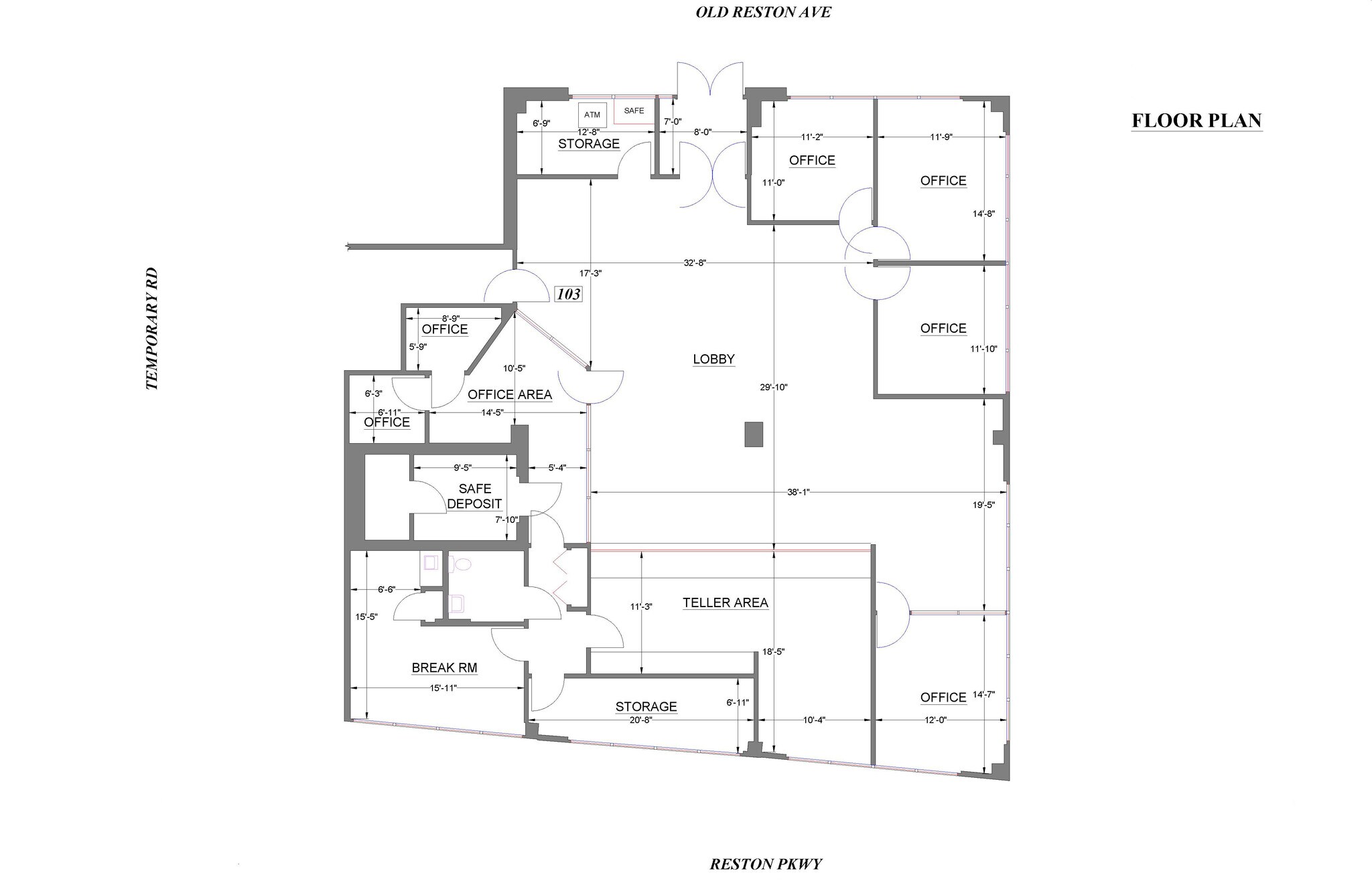 1801 Reston Pky, Reston, VA à louer Plan d’étage– Image 1 sur 1