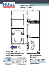 580 Decker Dr, Irving, TX à louer Plan d’étage– Image 1 sur 1