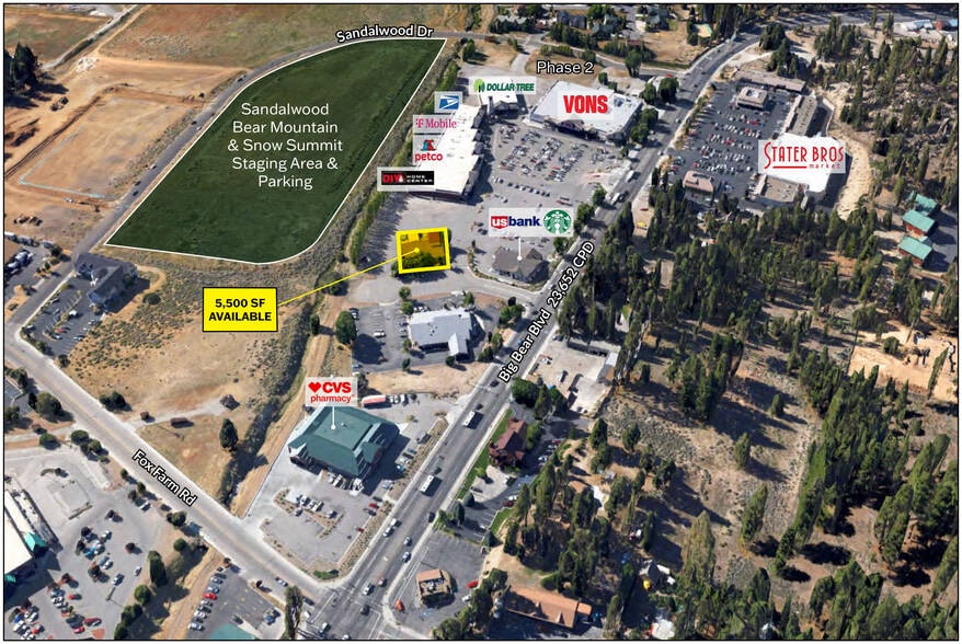42170 Big Bear Blvd, Big Bear Lake, CA à louer - Aérien – Image 3 sur 10