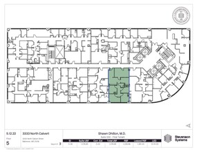 3333 N Calvert St, Baltimore, MD à louer Plan d’étage– Image 1 sur 1