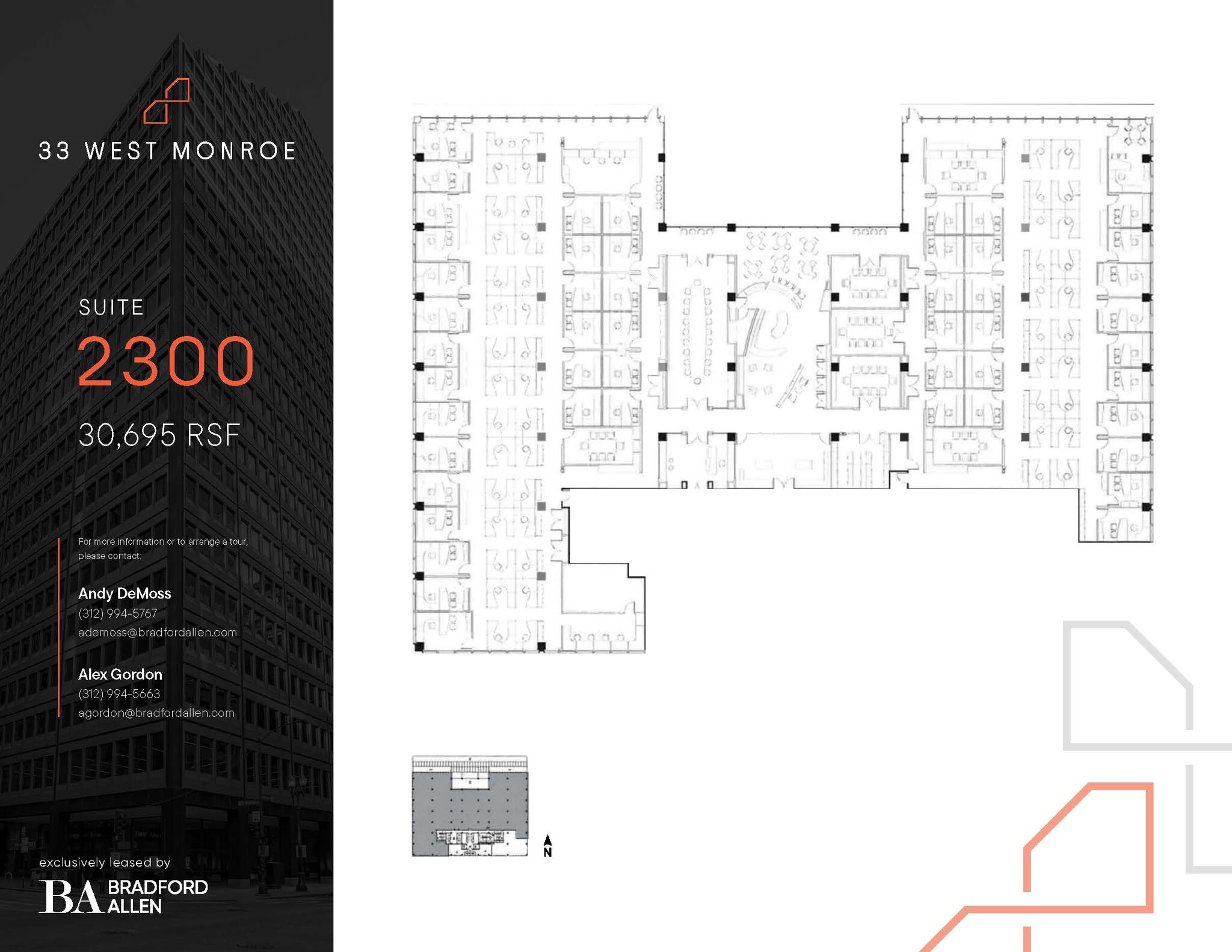 33 W Monroe St, Chicago, IL à louer Plan d’étage– Image 1 sur 1
