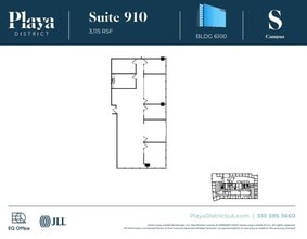 6100 Center Dr, Los Angeles, CA à louer Plan d’étage– Image 1 sur 1