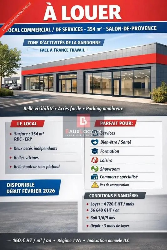Local commercial dans Salon-de-Provence à louer Photo de l’immeuble– Image 1 sur 4