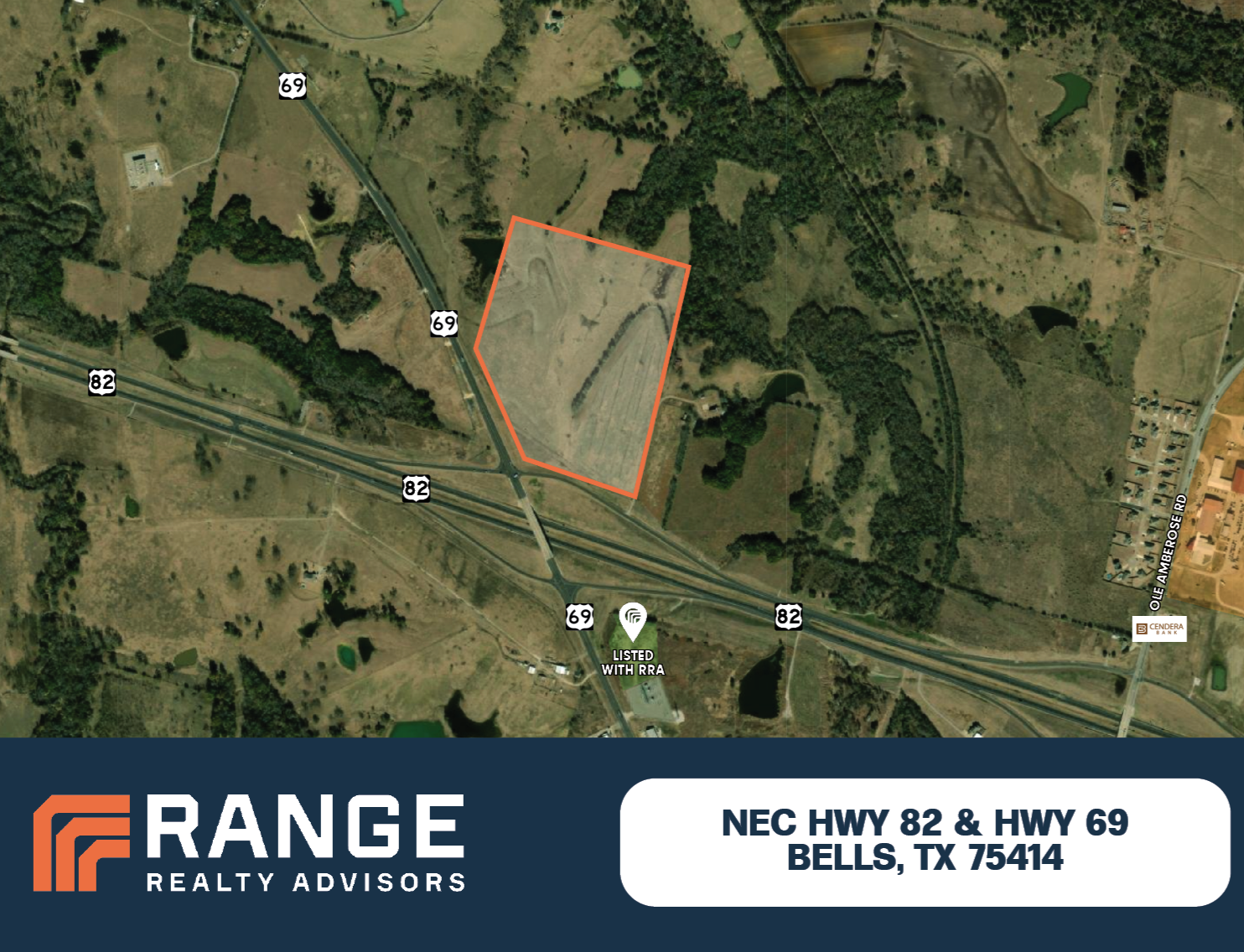 NEC Highway 82 and Highway 69, Bells, TX à vendre Aérien– Image 1 sur 2