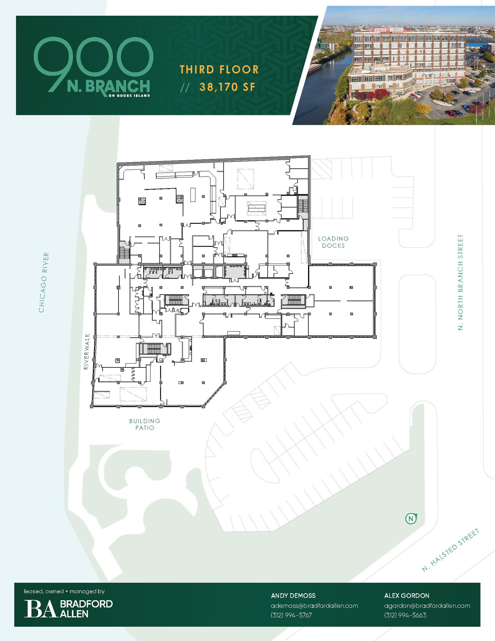 900 N Branch St, Chicago, IL à louer Plan d’étage– Image 1 sur 5