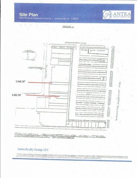 700-778 Edgewood Ave N, Jacksonville, FL à louer - Plan de site – Image 3 sur 3