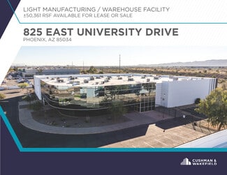 Plus de détails pour 825 E University Dr, Phoenix, AZ - Industriel/Logistique à louer