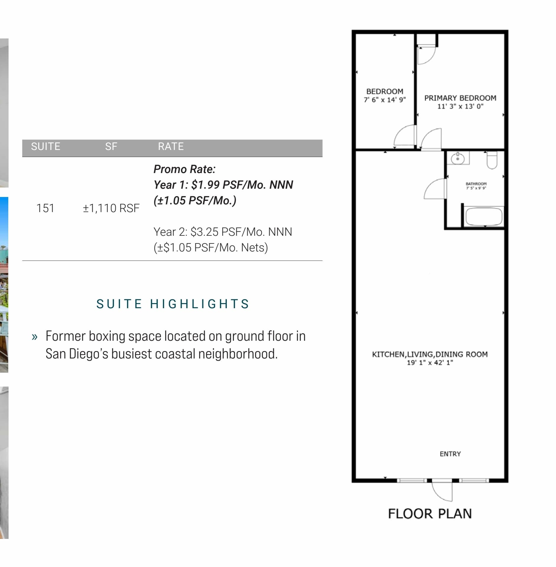 4110-4190 Mission Blvd, San Diego, CA à louer Plan d’étage– Image 1 sur 1