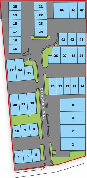 Caledonia Way, Manchester à louer - Plan de site – Image 3 sur 3