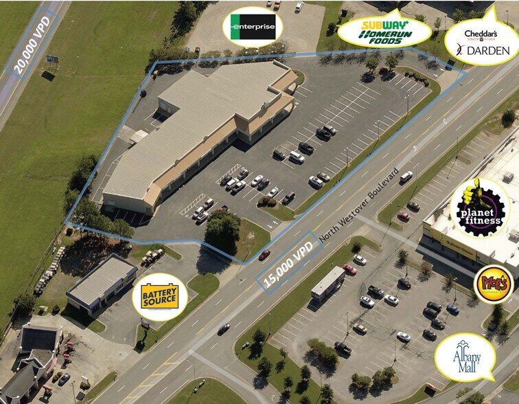1017-1029 N Westover Blvd, Albany, GA à louer - Photo de l’immeuble – Image 3 sur 15