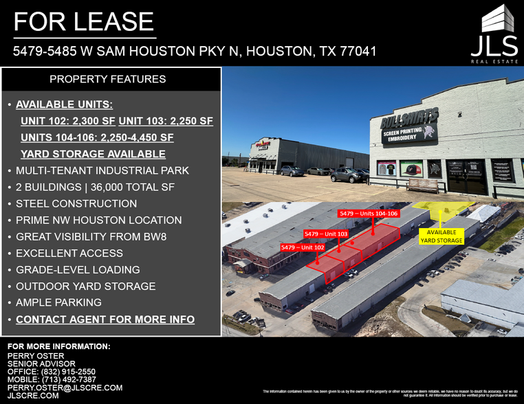 5485 W Sam Houston Pky N, Houston, TX à louer - Photo de l’immeuble – Image 1 sur 13