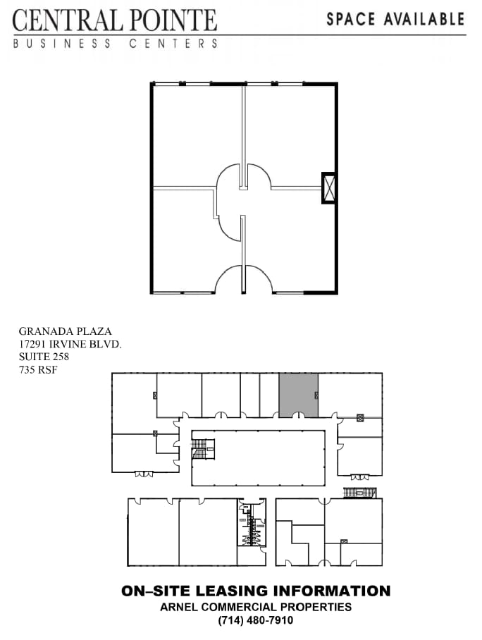 17291 Irvine Blvd, Tustin, CA à louer Plan d’étage– Image 1 sur 1